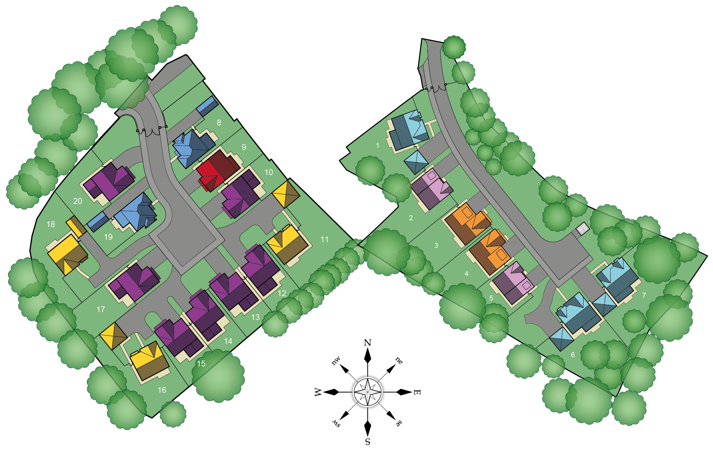 Moss Lea Park, Bolton Site Plan